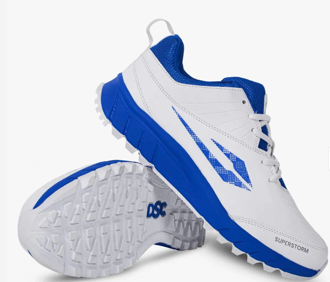 DSC Superstorm Cricket Shoe - Blue White