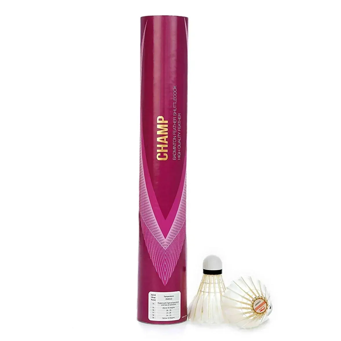 Li-Ning Champ Duck Feather Shuttlecock - Pack of 12
