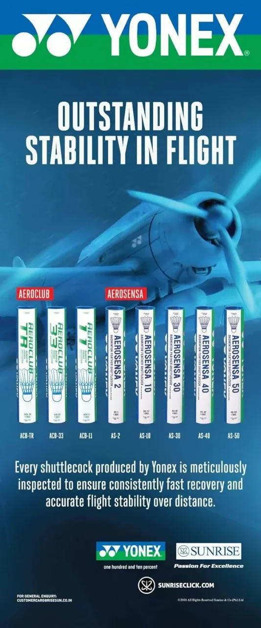 Yonex Aerosensa 2 Feather Badminton Shuttlecocks – Fresh Stock 2026