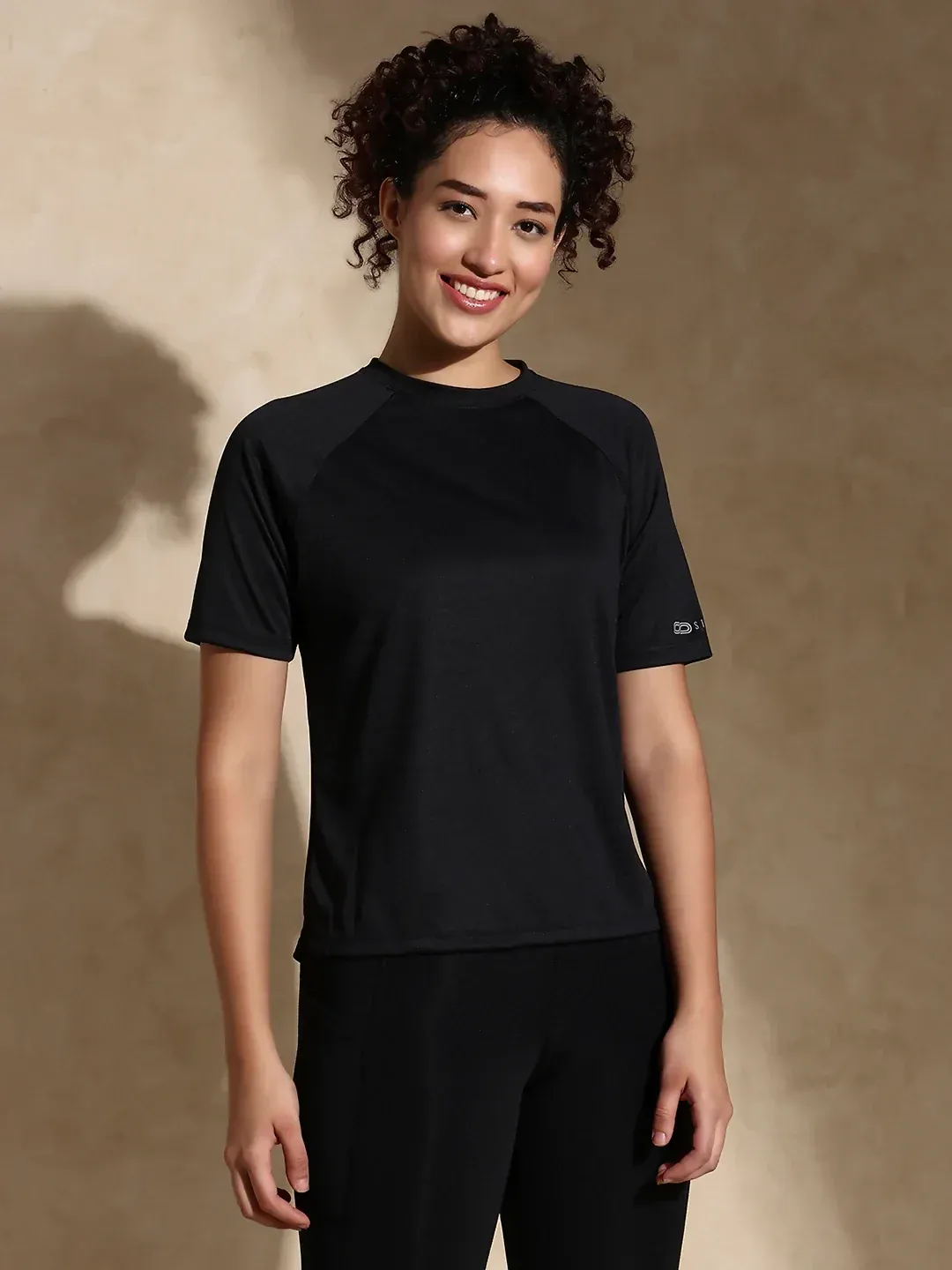 Traqfit Raglan Tee Black