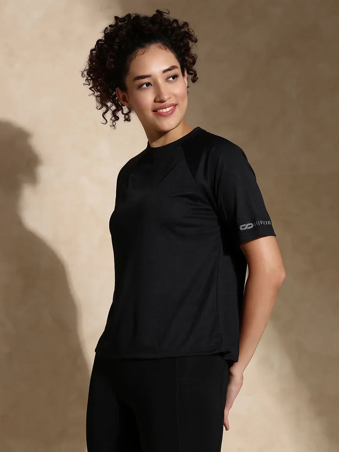 Traqfit Raglan Tee Black